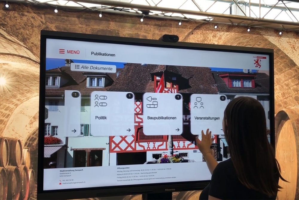 Digitale Amtstafel Sempach